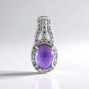 Colgante en plata con Amatista de Siberia
