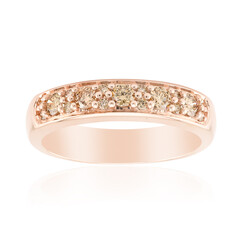 9K SI1 Argyle Rose De France Diamond Gold Ring (Annette)