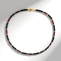Collana in argento con Onice Nero