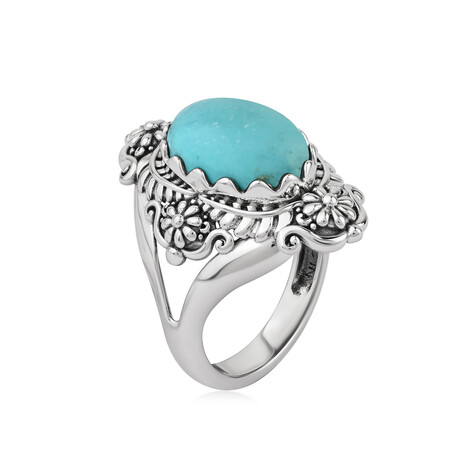 Zilveren ring met een turkoois (Desert Chic)