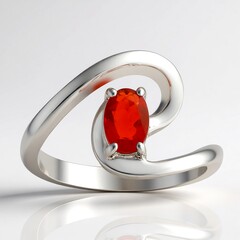 Anello in argento con Opale di Fuoco Messicano AAA