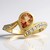 Anillo en oro con Turmalina durazno de Brasil (de Melo Gold)