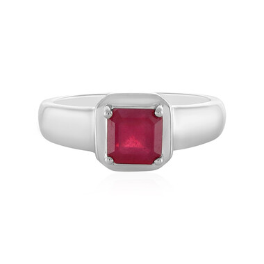 Anello in argento con Rubino del Madagascar