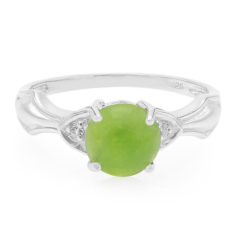 Kaiserlicher Chrysopras-Silberring