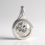 Ciondolo in argento con Quarzo Herkimer (Pallanova)