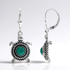 Orecchini in argento con Turchese (Desert Chic)