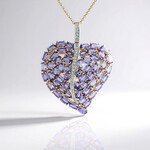 Collana in argento con Tanzanite