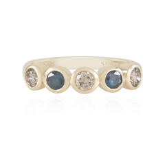 Gouden ring met I2 Bruine Diamanten