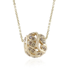 Collana in oro con Diamante Champagne I3 (de Melo)