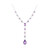 Collana in argento con Ametista Zambiana