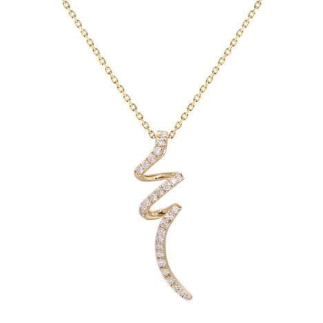 Gouden halsketting met I1 (H) Diamanten (CIRARI)