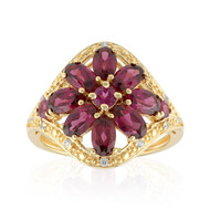 Zilveren ring met rhodolieten