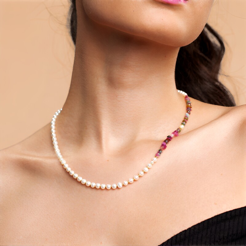 Collier en argent et Tourmaline