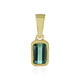 Pendentif en argent et Tourmaline verte de Benedito (Adela Silber)