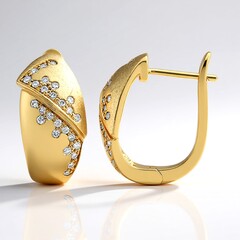 Orecchini in argento con Diamante I1 (G)