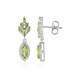 Pendientes en plata con Peridoto