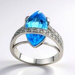 Anello in argento con Topazio Marambaia