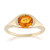 Gouden ring met een Ban Ka Cha oranje Saffier