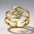 Anello in oro con Acquamarina Santa Maria (de Melo Gold)
