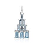 Ciondolo in argento con Topazio Blu Svizzero (Remy Rotenier)