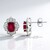 Orecchini in argento con Rubino Bemainty