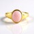 Bague en argent et Opale rose (KM by Juwelo)