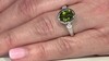 Anillo en plata con Vesuvianita