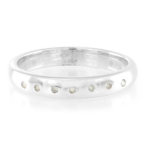 Anello in argento con Diamante Champagne