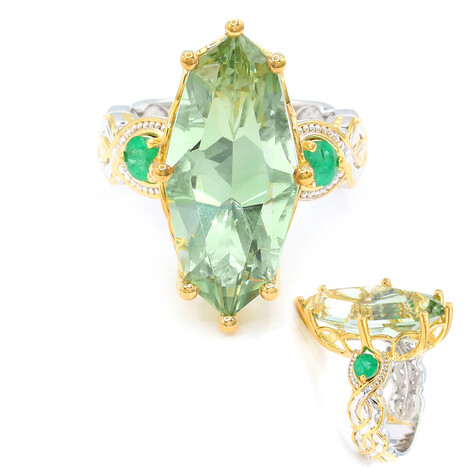 Anello in argento con Ametista Verde (Gems en Vogue)