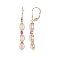 White Moonstone Silver Earrings (KM by Juwelo)