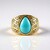 Anello in argento con Turchese Sleeping Beauty (KM by Juwelo)