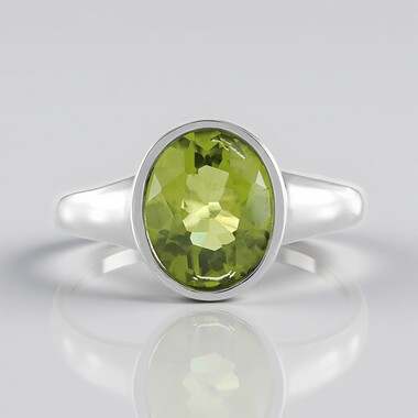 Peridot-Silberring