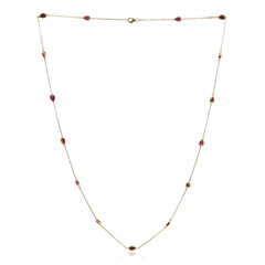 Collar en oro con Rubí de Mozambique AAA (CIRARI)