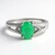 Bague en argent et Emeraude de Bahia