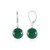 Green Onyx Silver Earrings