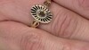 Gouden ring met een Onverhitte Groene Tanzaniet