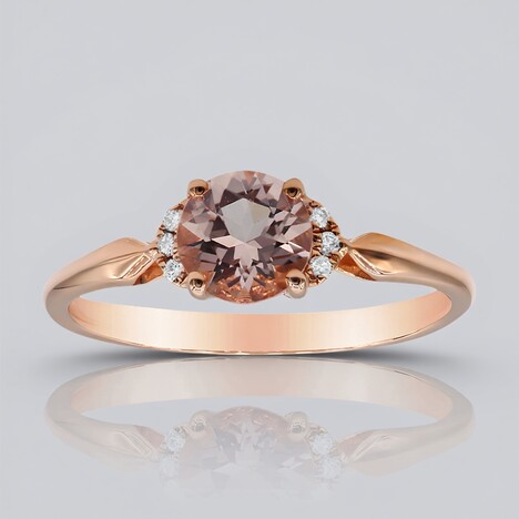 Anello in oro con Morganite AAA (CIRARI)