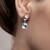 Orecchini in argento con Topazio Blu Cielo