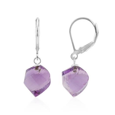 Pendientes en plata con Amatista