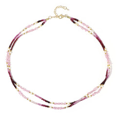 Edelstein-Silberhalskette (Riya)