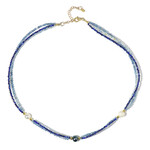 Edelstein-Silberhalskette (Riya)