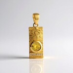 Ciondolo in argento con Zircone Giallo