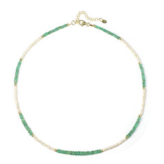 Collar en plata con Esmeralda de Brasil