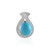 Pendentif en argent et Turquoise Sleeping Beauty