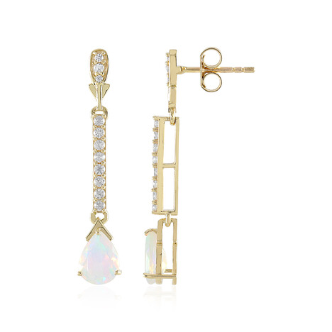 9K Welo Opal Gold Earrings (de Melo Gold)