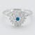 Anello in argento con Apatite Blu Royal