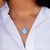 Zawieszka ze srebra rodowanego - Larimar