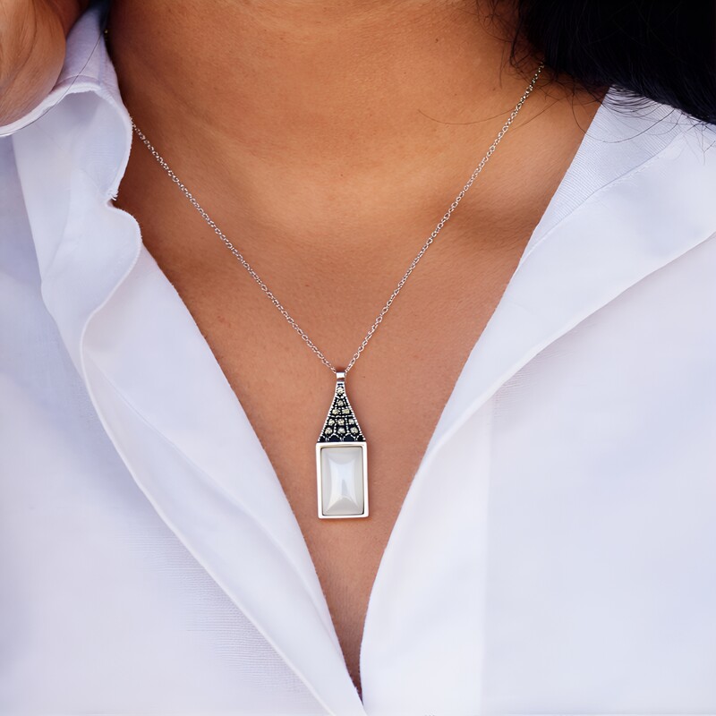 Colgante en plata con Nácar (Annette classic)