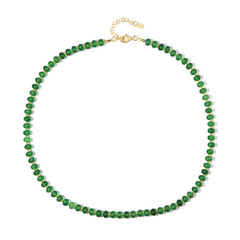 Collier en argent et Quartz vert (Riya)