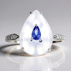 Anello in oro con Tanzanite AAA
